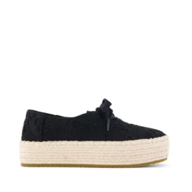 Espadrillas da donna Valencia con lacci e plateau