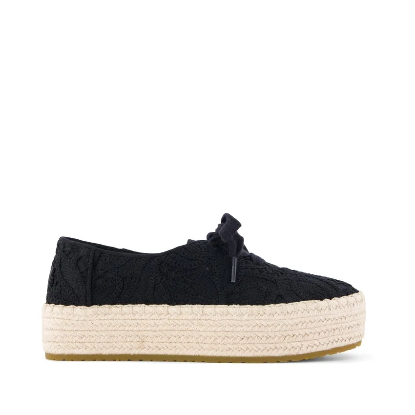 Espadrillas da donna Valencia con lacci e plateau Espadrillas da donna Valencia con lacci e plateau