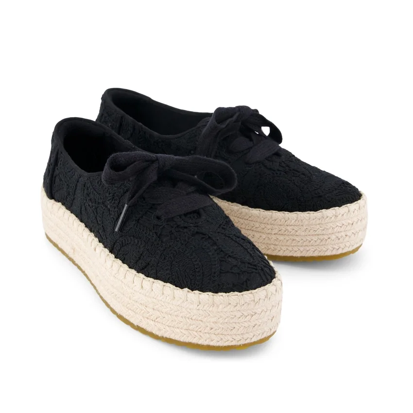 Espadrillas da donna Valencia con lacci e plateau Espadrillas da donna Valencia con lacci e plateau