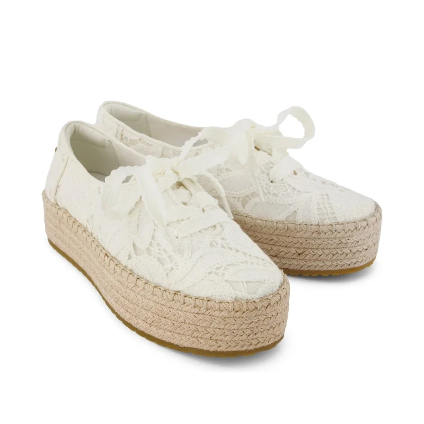 Espadrillas da donna Valencia con lacci e plateau Espadrillas da donna Valencia con lacci e plateau