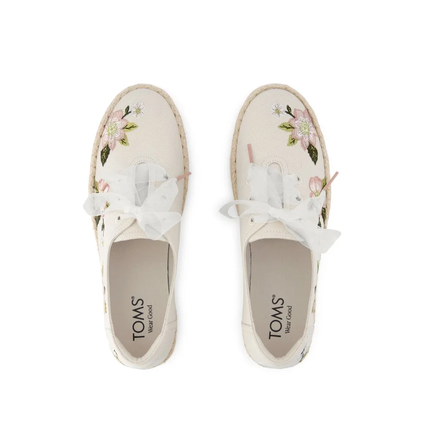 Espadrillas da donna Valencia con lacci e plateau Espadrillas da donna Valencia con lacci e plateau