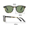Occhiali da Sole unisex Wyatt realizzati a mano Occhiali da Sole unisex Wyatt realizzati a mano