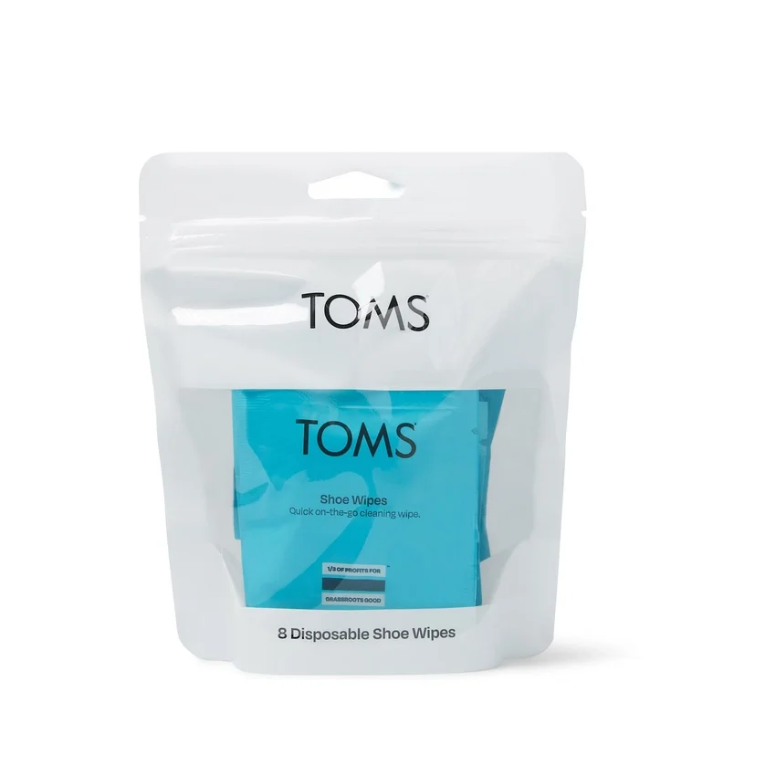 Salviettine detergenti per scarpe TOMS unisex, confezione da 8 Salviettine detergenti per scarpe TOMS unisex, confezione da 8