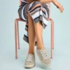 Sneakers con lacci e plateau Rea da donna Sneakers con lacci e plateau Rea da donna