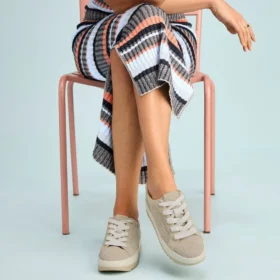 Sneakers con lacci e plateau Rea da donna
